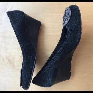 Tory Burch Suede Wedges